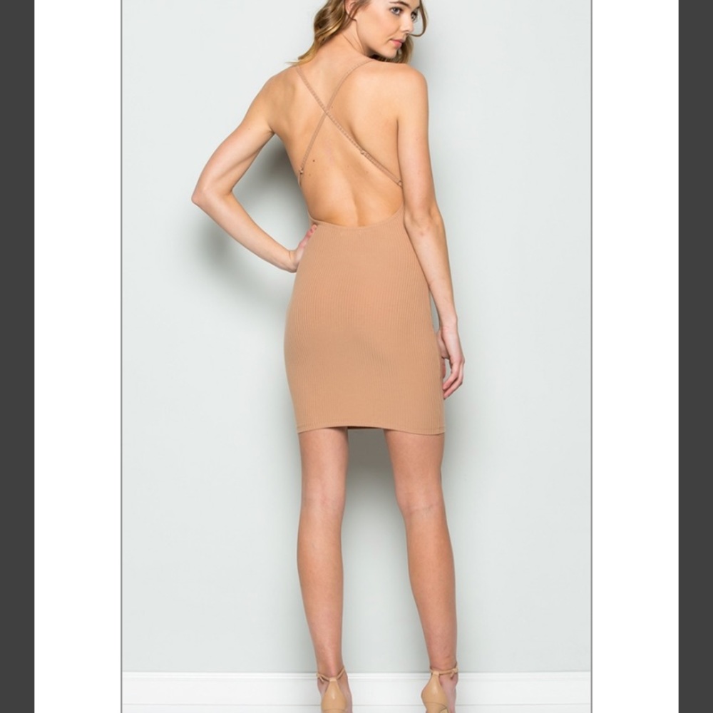 Tan Bodycon Dress